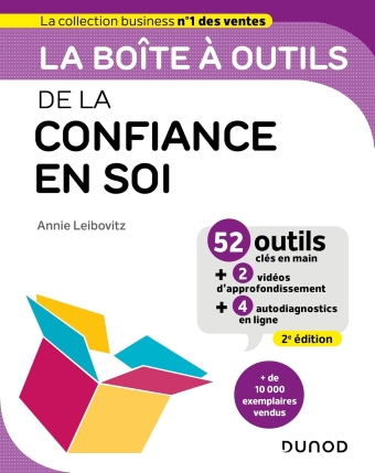 Boîte à outils intitulé 'La boite à outils de la confiance en soi'